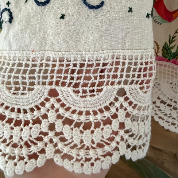 NWT Farm Rio Toucan's Garden print empbroidered one sleeve mini dress Sz M - Picture 11 of 16